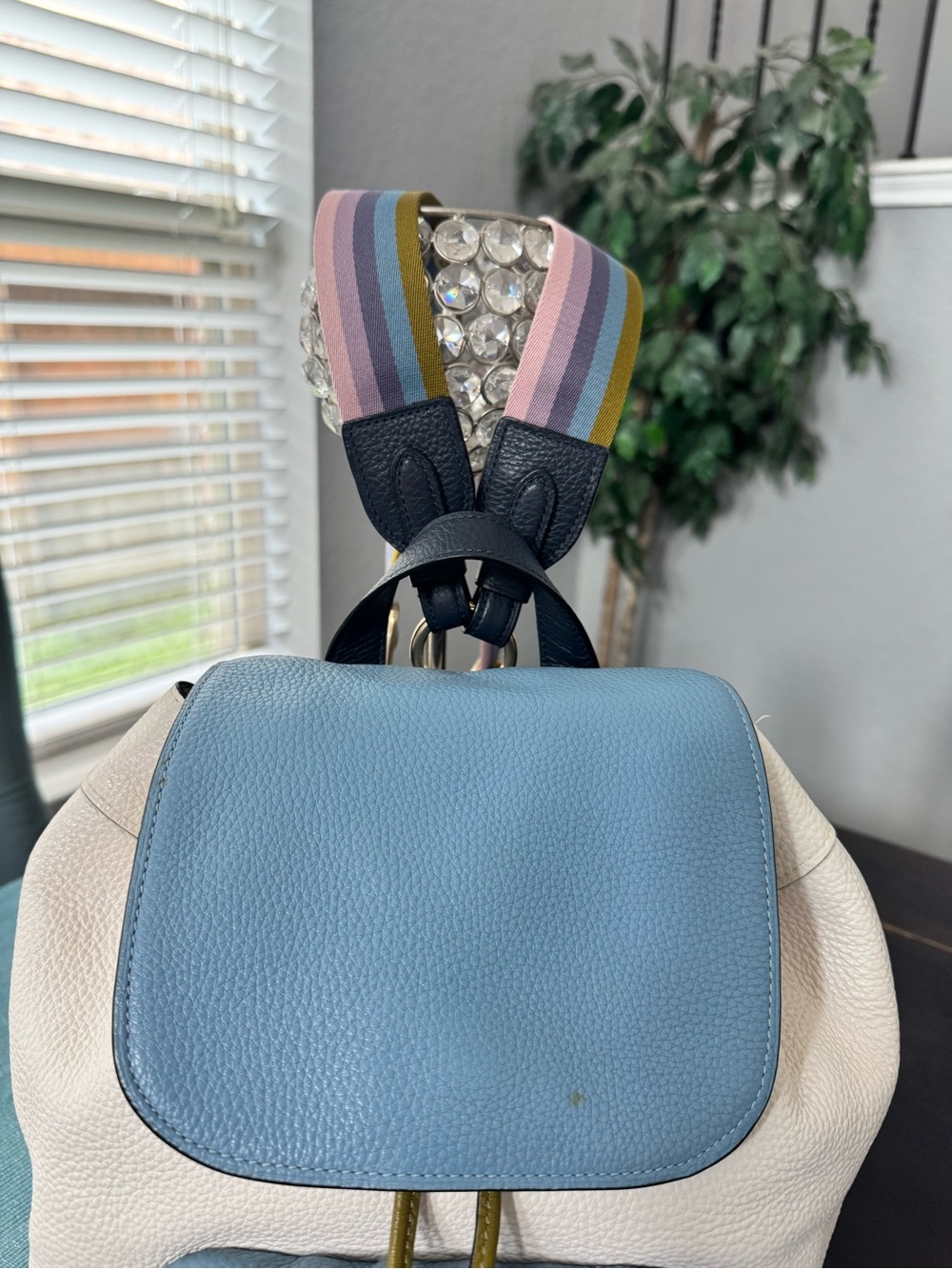 Coach Jes Colorblock Leather Backpack - Picture 3 of 13